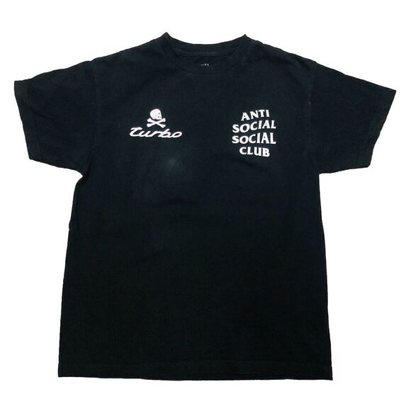 Anti Social Social Club x Neighborhood 911 Turbo M T Shirt Black‎ - Picture 1 of 11